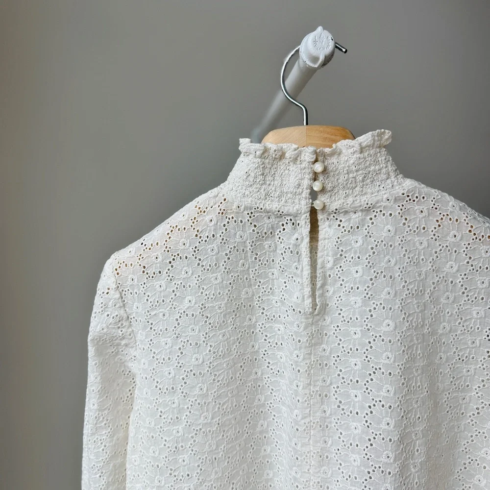 Sézane Cathy Blouse in Ecru - Picture 5 of 11
